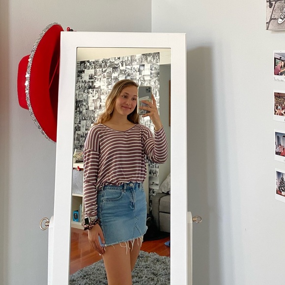 american eagle striped long sleeve - Picture 1 of 4